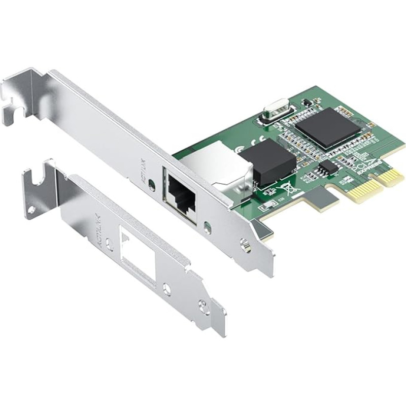 GO I225-V 2.5GBase-T (2.5Gbps) tinklo kortelė kompiuteriui, darbo stočiai ir serveriui, IEEE 802.3 sertifikuota Ethernet sąsaja, PCIe x1, I225-V lustas, Windows/Windows Server/Linux/Vmware Esxi