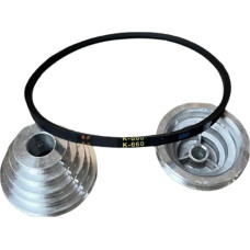 K660 Dreieck Keilriemen für Bohrmaschine und Tischbohrmaschine Gummi Antriebsriemen für industrielle landwirtschaftliche Geräte 66cm (L) x 8mm (B) x 6mm (T) Schwarz