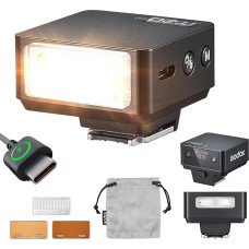 Godox iT20-N iT20 N Kamerablitz Speedlite 6 Leistungsstufen 700 Blitze Bei Voller Leistung TTL 1,5s Blitzwiederholzeit Kamerablitz mit Magnetischem Farbchip Hot Shoe für Nikon Kamera DSLR(Schwarz)