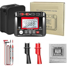 Kapazitätsmesser, Isolationswiderstandsmessgerät Ohm AC/DC-Spannung Erdung Hochspannung Digitales Megohmmeter Elektrikerwerkzeug(KM502C)