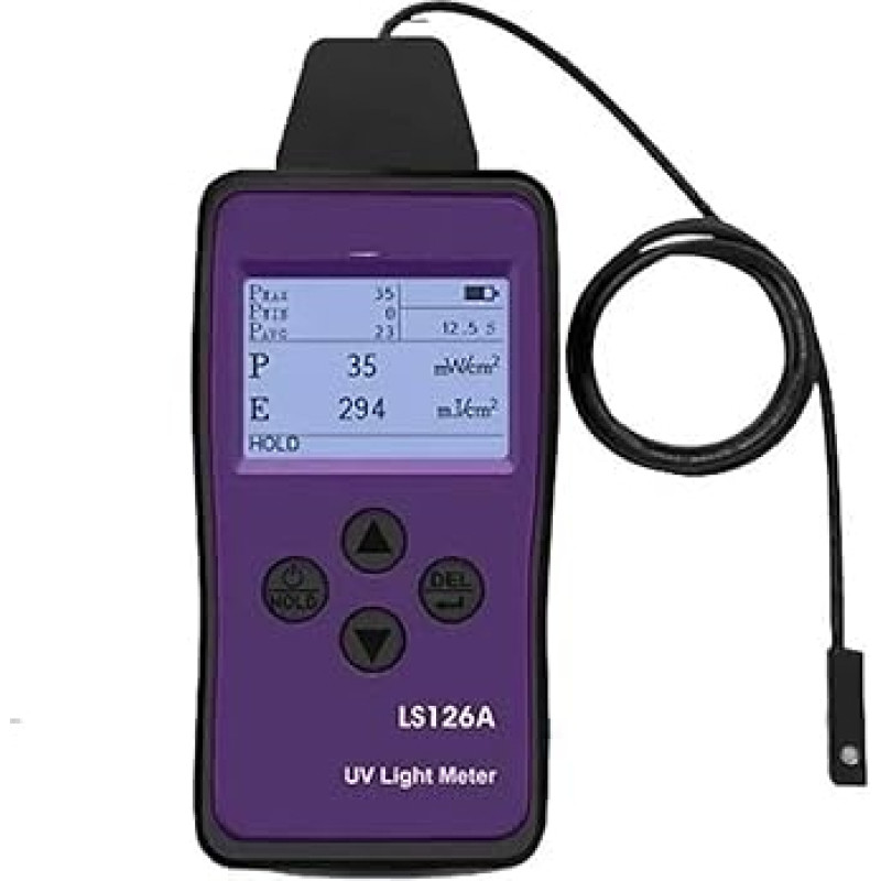 UV-Messgerät, LS126A UV-Lichtmessrät UV-Bestrahlungsstärkemessrät UV-LED-Lichtquellen von Aushärtungsmaschinen mit ultrakleinem Sondensensor