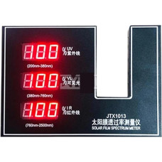 Langų atspalvio matuoklis, saulės folijos perdavimo matuoklis, VLT UV IR atmetimo testeris, 850 nm-1050 nm didelio efektyvumo