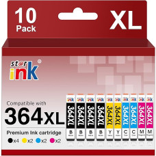364 XL 364XL Cartridges Multipack Compatible with HP 364 Printer Cartridges for HP Photosmart 5520, 5510, 5524, 5522, 5515, 6510, b110, Deskjet 3520, 3070A, 3522, 3524, Officejet 4620, 46 22, 2