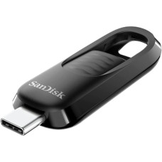 SanDisk Ultra® Slider USB Type-C Drive 128GB USB Flash Drive Retractable Port USB 3.2 Gen 1 Up to 400MB/s - Black