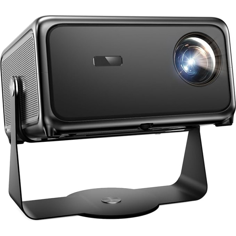 4K projektorius Namų kinas 1500 ANSI liumenų dienos šviesos išmanusis projektorius su tiesioginės TV transliacijos funkcija, ToF automatinio fokusavimo funkcija ir trapecijos korekcija, 30 W 