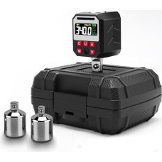 1/2 Zoll Digitaler Drehmomentschlüssel-Adapter, 17-340 Nm Drehmomentmesser mit LCD-Display, Datenspeicher & 4 Einheiten, für Automobil- und Industriewartung (17-340 NM)