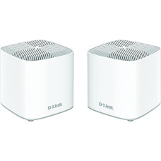D-Link COVR-X1862 COVR AX1800 Whole Home Mesh Wi-Fi 6 System (2-Pack) (up to 420 m², 2 Gigabit Ports, MU-MIMO, WPA3, Parental Controls, Compatible with Alexa and Gooogle Assistant)