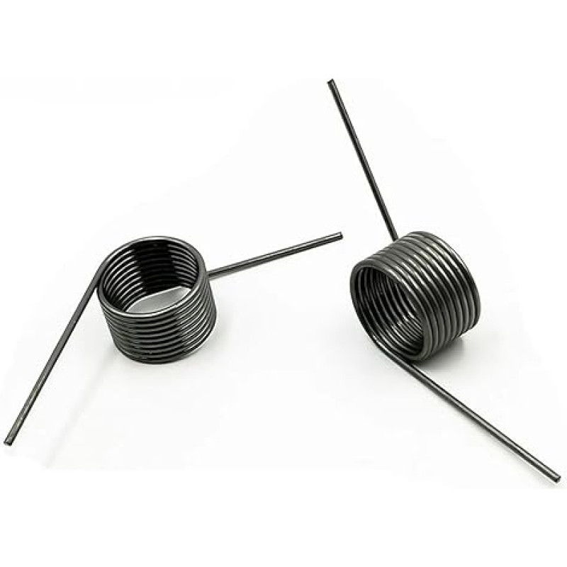 Torsioninė spyruoklė 2,5 mm skersmens spyruoklinis plienas Maža V formos Torsioninė spyruoklė 60 90 120 180 laipsnių spaustukas 3 ratukai 6 ratukai 9 ratukai 10 vienetų (22,5 mm (9 ratai), 25 mm (10 vienetų), 2,5 mm (120 laipsnių
