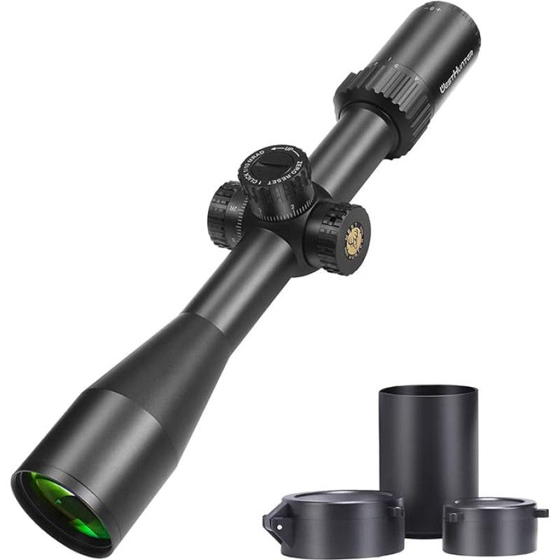 WestHunter Optics HD 4-16x44 FFP Taktisches Zielfernrohr, 30mm Rohr, Geätztes Glasabsehen, 1/10 MIL Präzisions-Optik für Sportschießen
