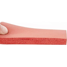 Rote Silikon-Schaum-Schaum. Silikon-Schaumstoff-Dichtungsstreifen, hochtemperaturbeständig, for Dekorationszwecke, verschiedene Größen(100x200x20mm)