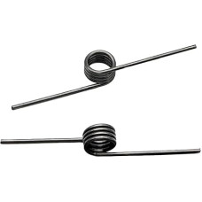 Torsion spring 2 pieces V-shaped torsion spring, coil spring, torsion hairpin spring, wire diameter = 2.5 mm, angle 60/90/120/180 degrees (15 mm (6 laps), 25 mm, 2.5 mm (120 degrees))