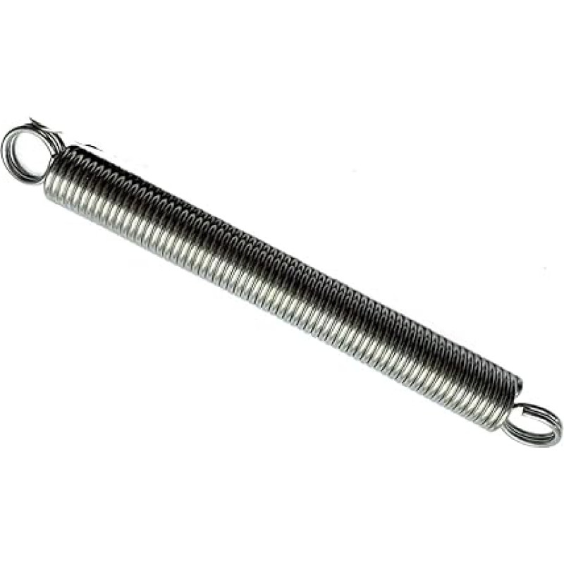 Zugfeder, Doppelhakenfeder aus Edelstahl 304, 1 Stück, L 130-260 mm, B 2,0, AD 12-20(140mm(1vnt),18mm-2.0mm)