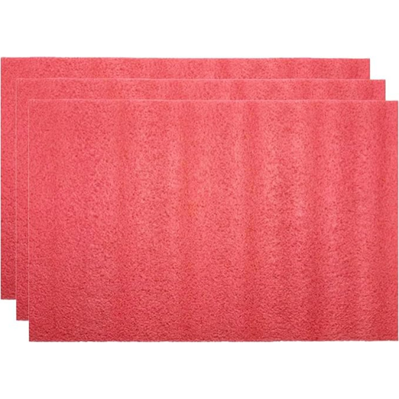 3 Stück Schaumstoffeinlagen für Werkzeugkasten, Aufbewahrungsmatte, Organizer-Futter, Schaumstoffpolster für Heimwerker, 60 cm x 60 cm x 2,5 cm