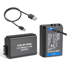 LP NP-FW50 1500 mAh (2 vnt.) atsarginė baterija, skirta 