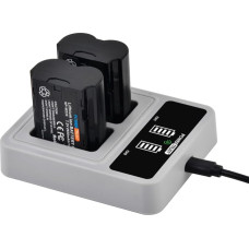2 vnt. NP-W235 baterija su 20 W greituoju dvigubu USB-C įkrovikliu, skirta Fujifilm X-T4, X-T5, X-H2S, X-H2, X-S20, GFX 100S, GFX50S II, VG-XT4
