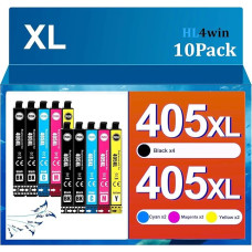 405XL daugkartinė pakuotė, suderinama su Epson 405 spausdintuvo kasetėmis 405 XL, skirta Epson Workforce Pro WF-4820 kasetėms WF-3820 WF-3820DWF WF-4825 WF-3825 WF-4830DTWF WF-7840DTWF WF-7830DTWF