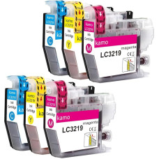 kamo LC-3219 XL spausdintuvo kasetės, suderinamos su Brother LC3219 LC-3217 LC3217 kasetėmis (6 vnt.), skirtos MFC-J5330DW MFC-J5335DW MFC-J5730DW MFC-J5930DW MFC-J6530DW MFC-J6930DW