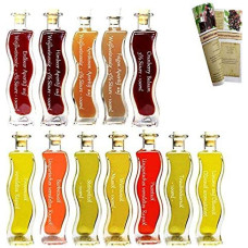 Didelis dovanų rinkinys ir degustavimo rinkinys 7 x 100 ml aliejaus ir 5 x 100 ml acto Unikalus skonis Labai populiarus bet kokiai šventinei progai su receptų knygele