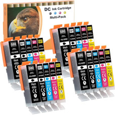 D&C 20x spausdintuvo kasetės, suderinamos su Canon PGI-580 XXL CLI-581 XXL, skirtos Canon Pixma TR7550 TR8550 TS6150 TS6151 TS6250 TS6251 TS8150 TS8151 TS8152 TS8250 TS8251 TS8251 TS8251 8300 TS9150 TS9155 TS9550
