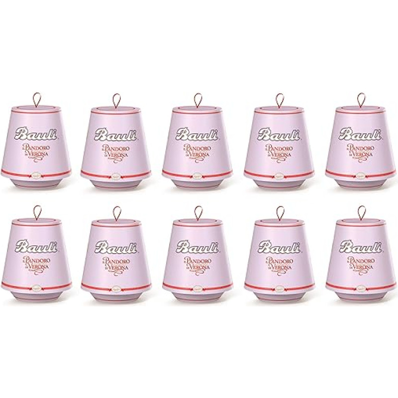 Bauli Mini Pandoro di Verona Tradicinis minkštas kalėdinis pyragas Pandoro 100 g, 10 vnt.