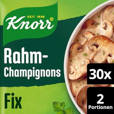 Knorr Fix prieskonių mišinys grietinėlės grybams gardiems grietinėlės grybams be skonį gerinančių priedų 30 x 33 g