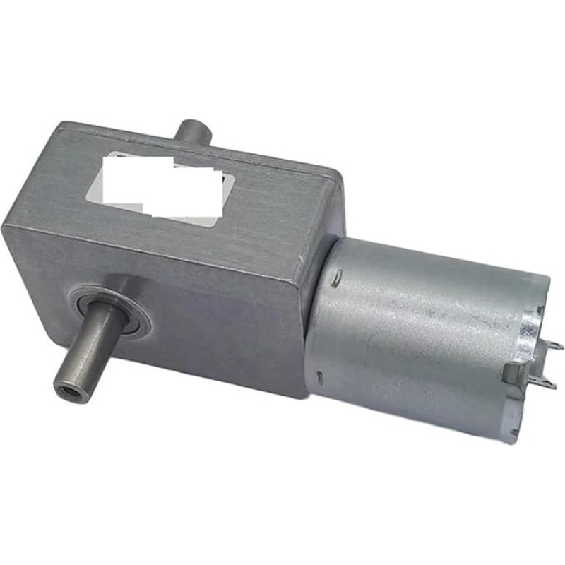 12 V DC Schneckengetriebe Doppelwelle elektronisch 24 V DC Umkehruntersetzung Selbsthemmend JGY370 Paket A 24 V 18 U/min