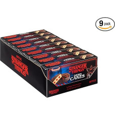 KuchenMeister Stranger Things Demo Cakes 2 x 50 g in a 9 Storage Pack Airy Mini Stirring Cakes Dangerously Acid Filling with Dark, Delicate Cocoa Glaze Exclusive Licensed Product 9 x 100 g