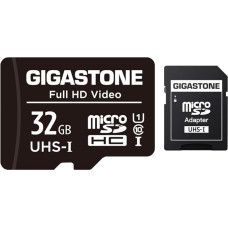 Gigastone GS-2IN1C1032G-R 32GB 90MB/s (U1), Micro SD Card with Adapter [MicroSD for Samsung Galaxy Android Phone, Tablet, DSLR, GoPro Camera, Drone, PC]