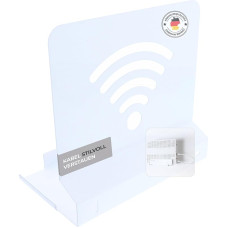 Wall Mount Compatible with AVM FRITZBox 6690/6591 Modem Sturdy Metal Router Holder with Cable Management Protection Against Overheating White
