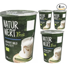 NaturWert Yoghurt Light Mild 3.8% Fat 500 g x 4 Pieces [Freshness Guarantee]