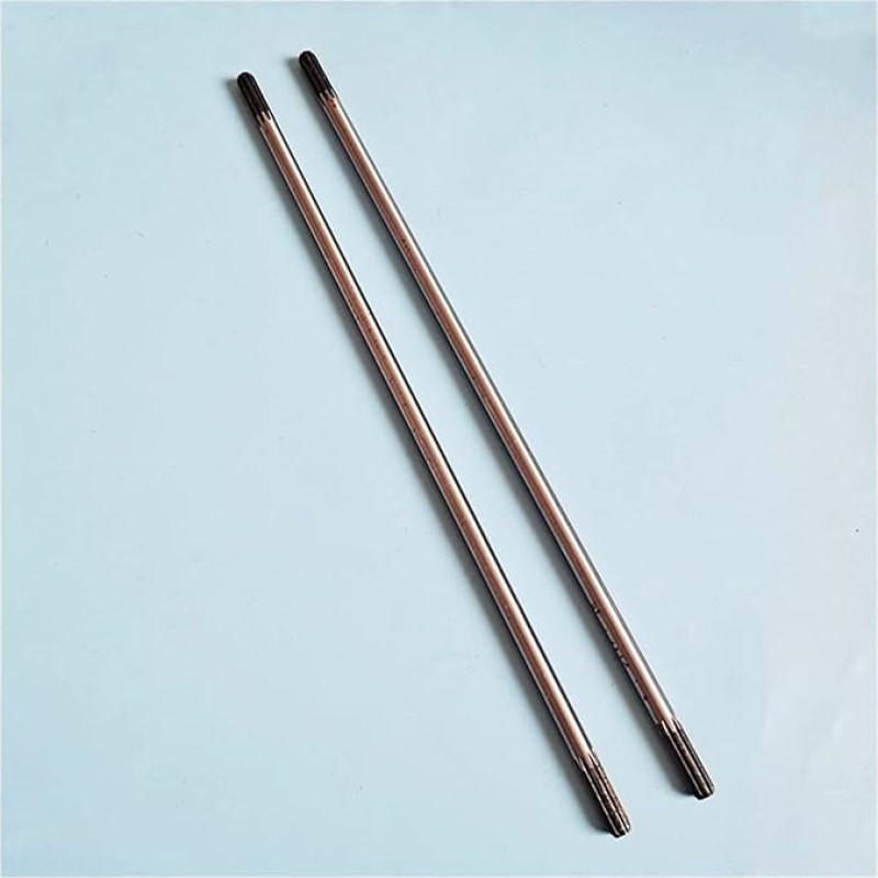 9 dantų 8 mm varantysis velenas, skirtas 26 mm vamzdžiams, žolės pjovimo mašinai, rankiniam mini ekskavatoriui, ilgis 330 mm (2 x varantysis velenas)