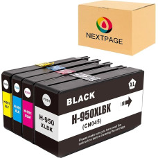 Nextpage 950xl 951xl rašalo kasetės Multipack 950 951 XL, skirtos HP Officejet Pro 251dw 276dw 8100 8600 8610 8620 8630 8640 8650 8660 8615 8616 8625 spausdintuvui (juodos spalvos Cyan Cyan Magenta Magenta Magenta )
