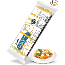 BENFIT daug baltymų turintys mažo angliavandenių kiekio spagečiai - 8 x 500 g - baltymingi makaronai, ilgai išliekantys, su sumažintu sočiųjų ir angliavandenių kiekiu, pagaminti Italijoje, 