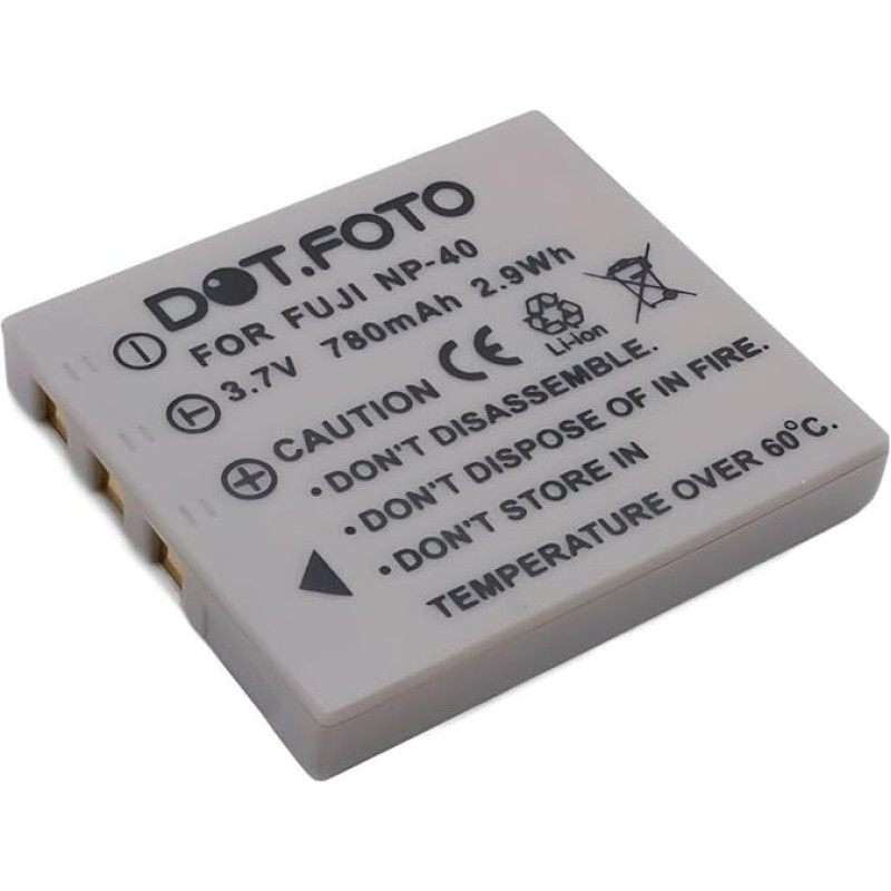 NP-40, NP-40N Premium 3,7 V / 780 mAh akumuliatorius, skirtas 