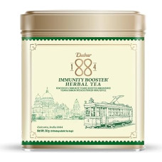 Dabur 1884 Immunity Booster Herbal Tea - Herbal Tea Blend of Ginger, Cinnamon, Black Pepper and Amla | 2.5g x 20 Biodegradable Tea Bags