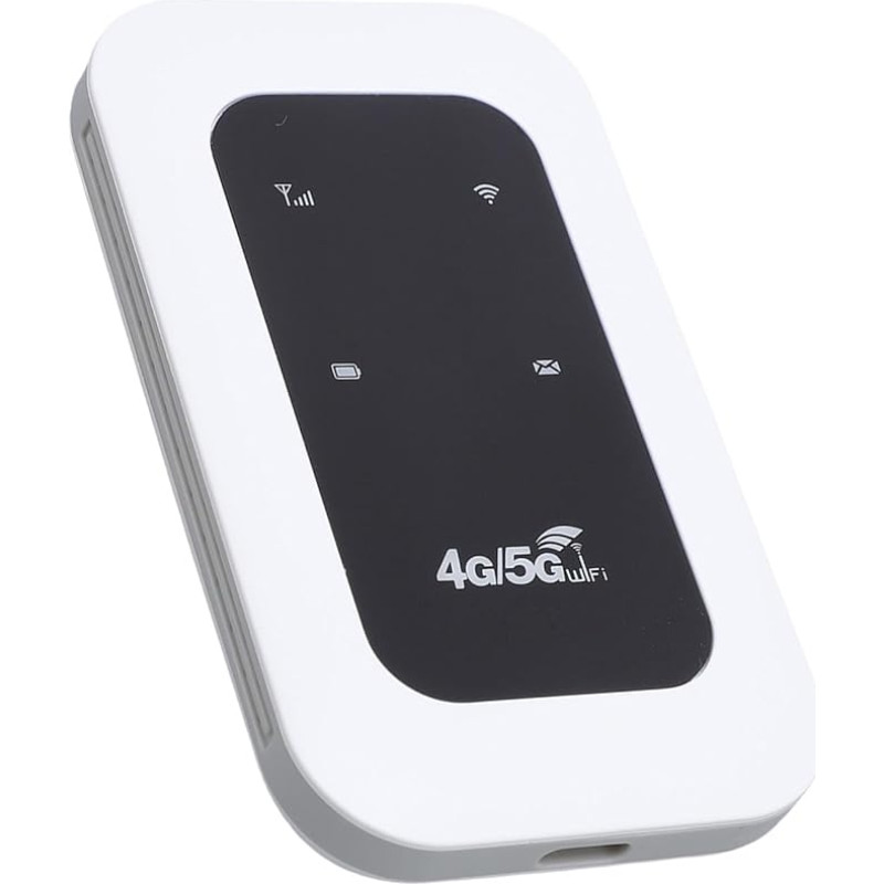Nešiojamasis 4G USB modemas, 300 Mbit/s atrakintas mobilusis prieigos taškas su SIM kortelės lizdu, palaiko 10 įrenginių, 2100 mAh įkraunama baterija