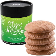 Hallingers Viso pieno šokoladas, 5 rankų darbo Elisen meduoliai elegantiškoje popierinėje skardinėje, advento kalendorius Naujųjų metų išvakarėms, naujiems namams, atsigavimui