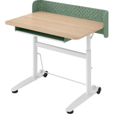 Ergotopia Vaikų rašomasis stalas su reguliuojamu aukščiu - ergonomiškas mokinių rašomasis stalas vaikams nuo 6 metų, augantis rašomasis stalas pradinei mokyklai ir namų darbams