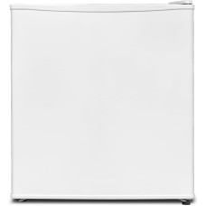 SMETA Getränkekühlschrank 46L - Mini Kühlschrank mit Gefrierfach - Klein Leiser Kühlschrank 39dB, Energieeffizient, 6-Stufen Thermostat 0-10°C, Weiß, für Zuhause Büro Camping Garten Outdoor