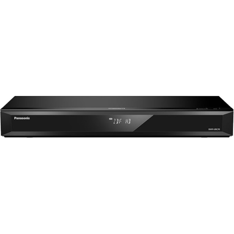 Panasonic DMR-UBC70EGK UHD Recorder (500GB HDD, 4K Blu-ray Disc, WLAN, 4K VoD, UHD TV Empfang, 2x DVB-C/T2 HD Tuner)