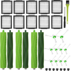 AiLomey Replacement Parts for iRobot e/i/j Series, Replacement Accessories for Roomba i7 i7+ i3 i3+ i4 i4+ i6 i6+ i8 i8+ j7 E5 E6 E7, Includes 6 Rubber Brushes, 10 Filters, 10 Side Brushes