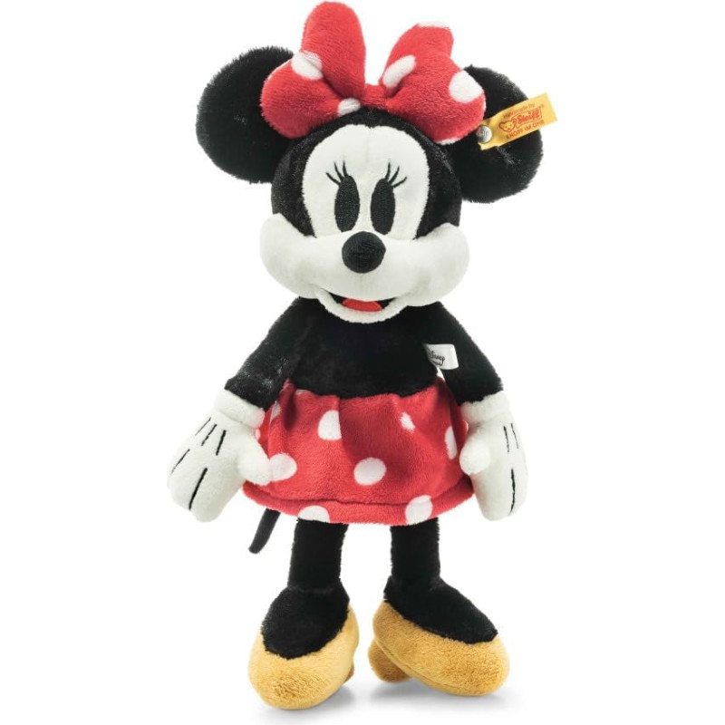 Steiff Disney Originals Minnie Mouse Cuddly Toy, mielas pliušinis žaislas, vaikams, berniukams ir mergaitėms, minkšti pliušiniai draugai, pliušinis žaislas, 31 cm, įvairiaspalvis, 024511