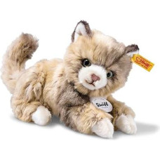 Steiff Kuscheltier Lucy Katze, Süßes Stofftier mit Kunststoffaugen, Kinder, Jungen & Mädchen, Plüschtier 18 cm, Beige, 099663