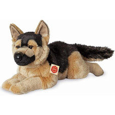 Teddy Hermann 91924 Schäfer-Hund liegend 60 cm, Kuscheltier, Plüschtier mit recycelter Füllung