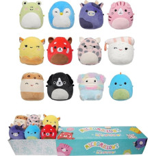 Micromallows SQMM0039-12-Pack Super Soft Mini Squishmallows 6.5 cm Plush Toys