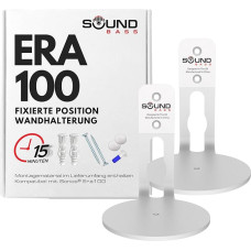 Sound bass ERA100 Low Profile White Twin Pack Compatible with Sonos ERA 100 Speakers Wall Mount, Complete with All Fixings