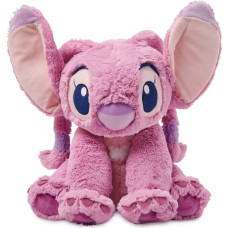 Disney Store Official Angel Medium Soft Toy, Lilo & Stitch, Kids Fluffy Plush Character with Flexible Ears and Embroidered Functions - Medium 15 3/4 Inch - Suitable for Age 0+