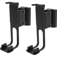 conecto Wall Mount for Speakers Compatible with Sonos® One, Sonos® One SL, Sonos® Play:1, Maximum Load 3 kg, Set of 2, Black