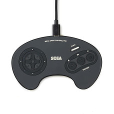 Numskull Sega Mega Drive Controller Wireless Charger Pad - Compatible with Apple iPhone 11/11 Pro, Samsung S21