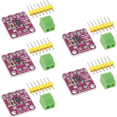 Max98357 I2S 3W Class D Amplifier Breakout Interface DAC Decoder Module Filterless Audio Board for Raspberry Pi Esp32 Pack of 5